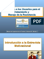 Motivando A Los Usuarios para El Tratamiento y Manejo de La Resistencia