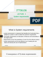 Lecture 4 System Requirements