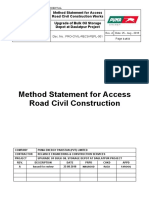 Rev-2 Method Statement For Access Road Construction Works Puma Energy Daulatpur Project