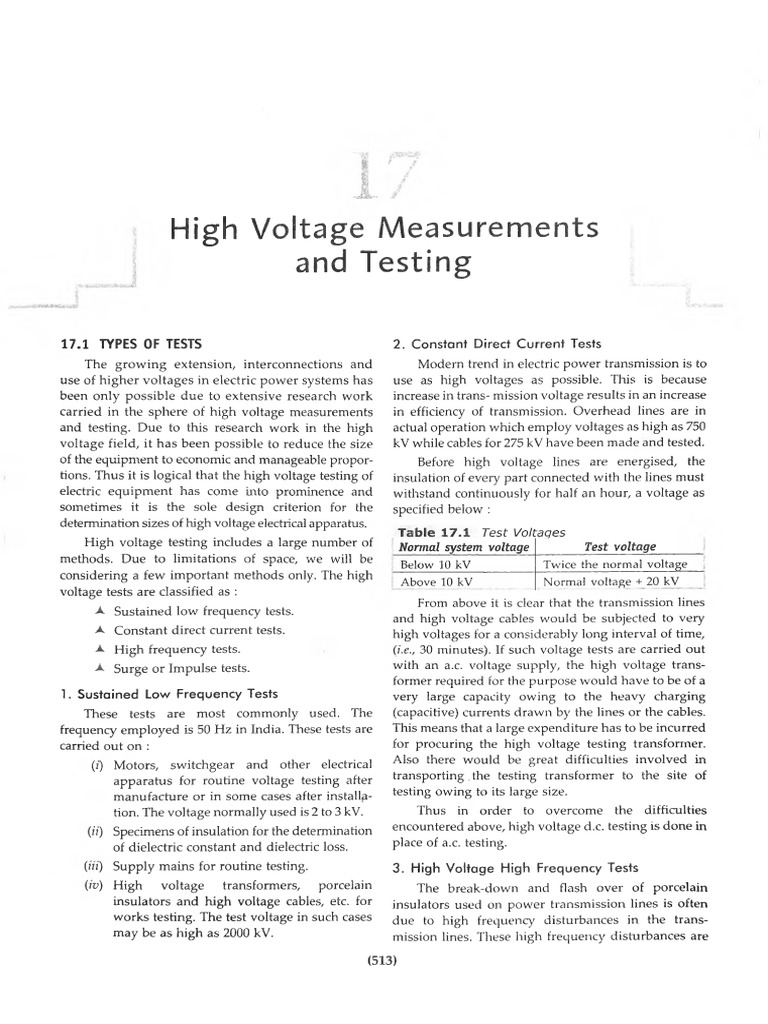 A.K. Sawhney, Puneet Sawhney (17) High Voltage Measurements and