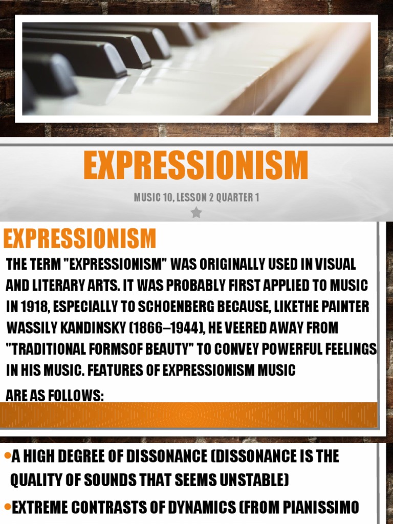 Expressionism Music10 Q1Lesson2 PDF Musical Compositions