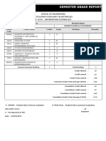 Semester Grade Report: B.TECH/SEM-IV/RG/MAY-20 (BTIVRG20) School of Engineering