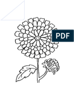 Crizantema Desen Pictura