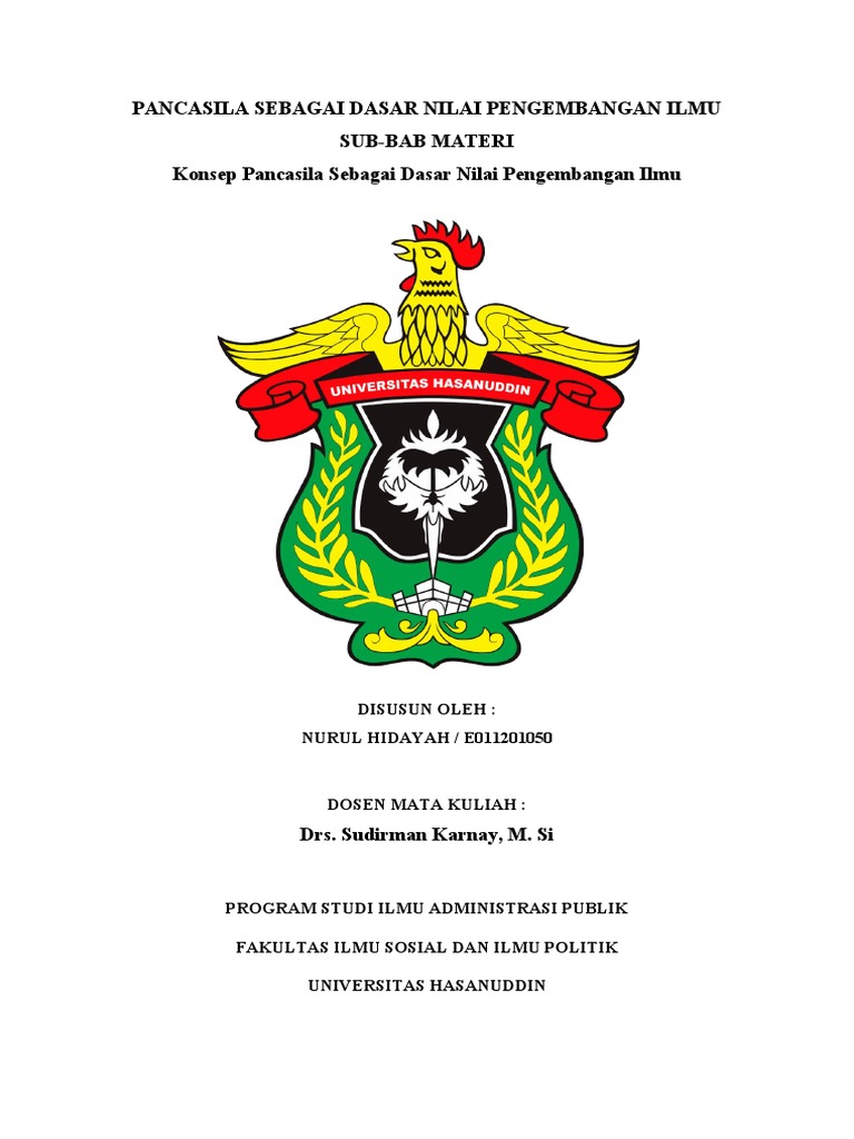 Pancasila Sebagai Dasar Nilai Pengembangan Ilmu | PDF