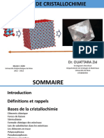 Cristallochimie M1 - CM 22-23