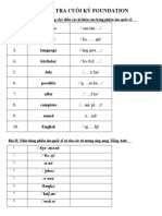 BÀI KIỂM TRA CUỐI KỲ FOUNDATION