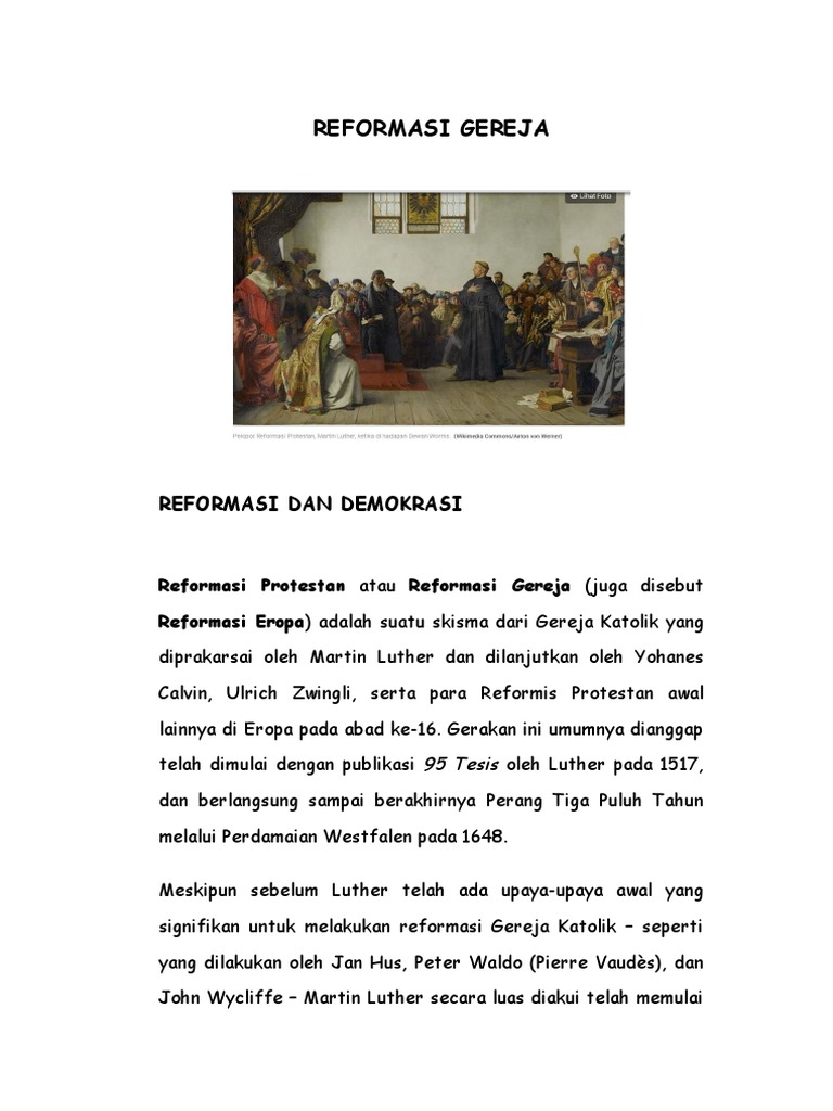 Reformasi Gereja | PDF