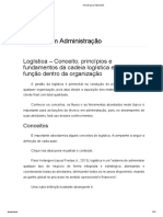 Logística Conceitos Princípios e Fundamentos Da Cadeia Logística e Sua Função Dentro Da Organização