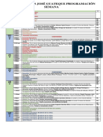 PROGRAMACIÓN SEMANA DEL 25 Al 31 de Octubre