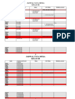 Jadwal Tatap Muka Kelas III A B