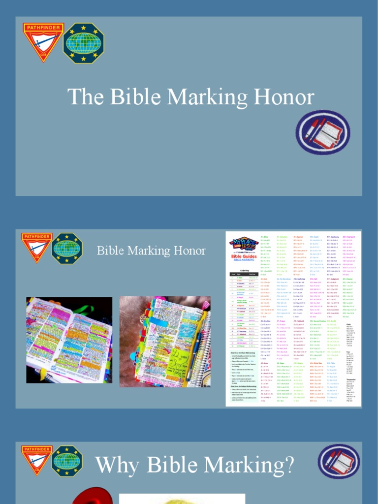 Bible Marking Honor Guide | PDF | Bible Content | Theology