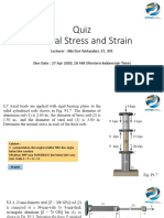 Quiz Stress and Strain (Normal)