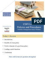Loan Policies Cdfi Fund Final