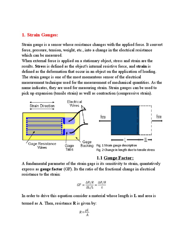 Strain Gauges | PDF | Bridge | Truss