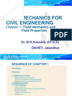 BTCE 301 (Chapter 1) Fluid Mechanics For Civil Engineering