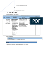 Sesion de Aprendizaje 25 de Octubre