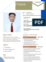 Putih Coklat Modern Kepala Barista Resume