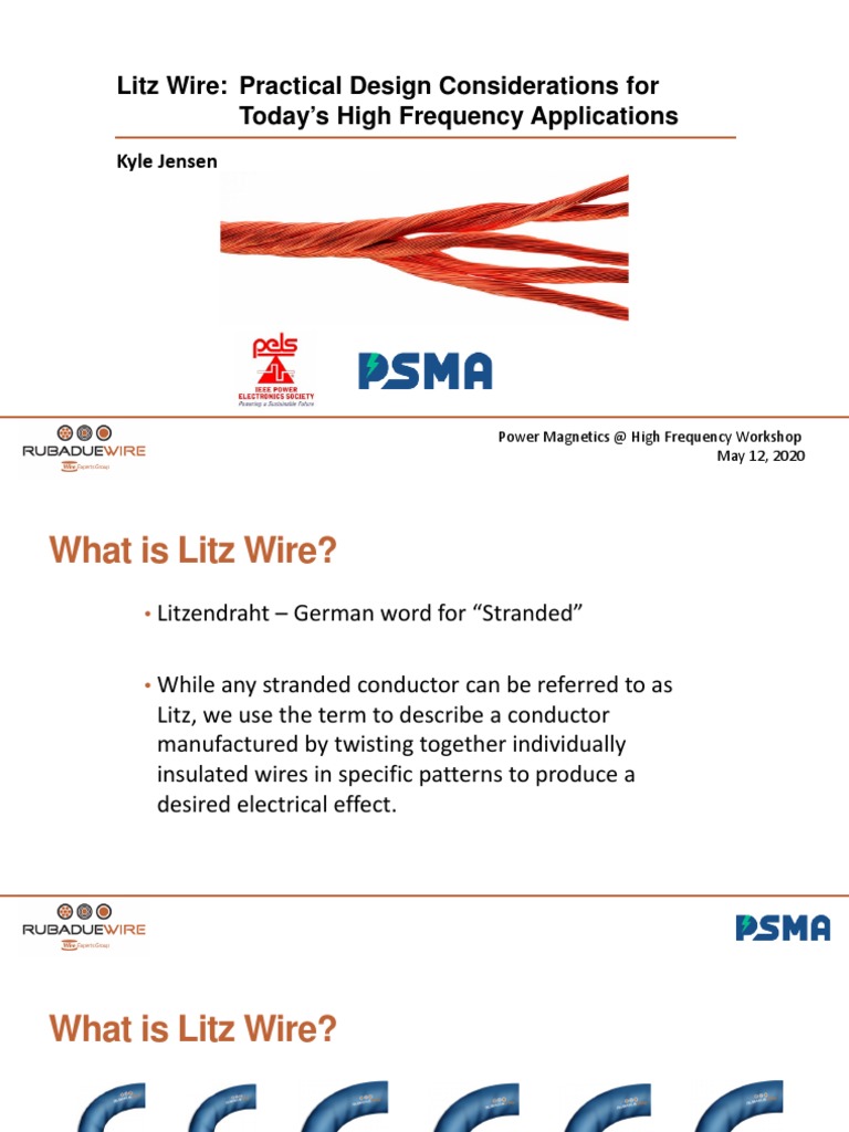 Simplified Litz Wire Design Method | PDF | Electrical Engineering ...