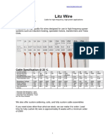 Litz Wire Datasheet