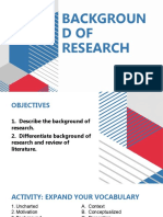 Background of Research