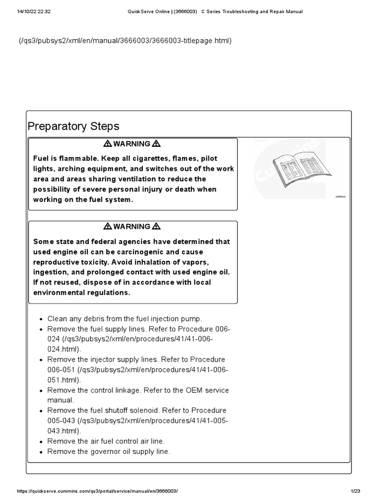 QuickServe Online (3666003) C Series Troubleshooting and Repair
