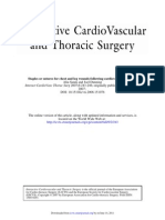 Staples or Sutures For Chest and Leg Wounds Following Cardiovascular Surgery