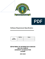 Sample For Software Requirement Specification