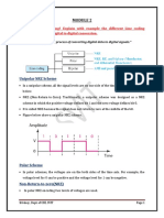 What Is Line Coding? Explain With Example The Different Line Coding Schemes Used For Digital To Digital Conversion