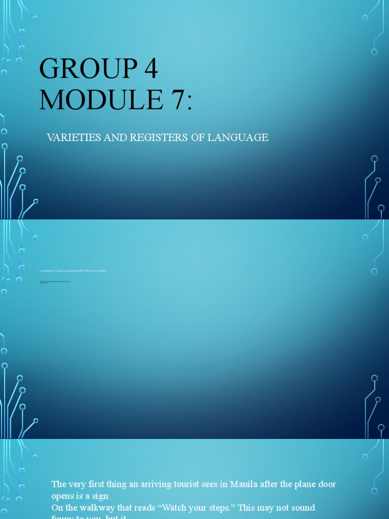 Language Varieties and Cultural Sensitivity | PDF | English Language ...