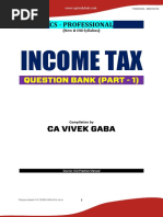 Cs Professional Income Tax Question Bank Part - 1 For Dec 21 & June 22