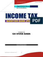 Cs Professional Income Tax Question Bank Part - 1 For Dec 21 & June 22