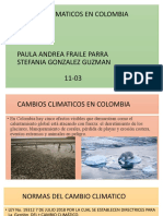 Cambios Climaticos en Colombia