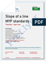 Worksheet Slope of A Line - Myp 2 and 3