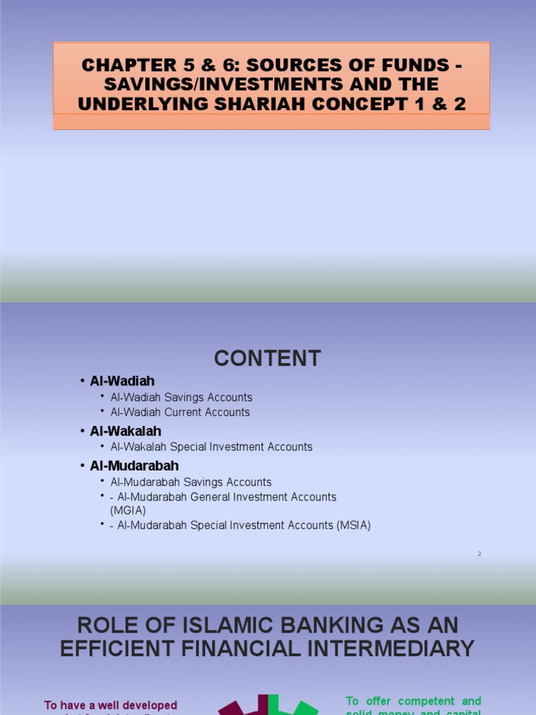 Ctu351 Bab 5 & 6 - Sources of Fund | PDF | Islamic Banking And Finance ...
