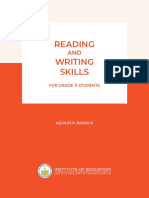 Grade 11 Reading and Writing Skills