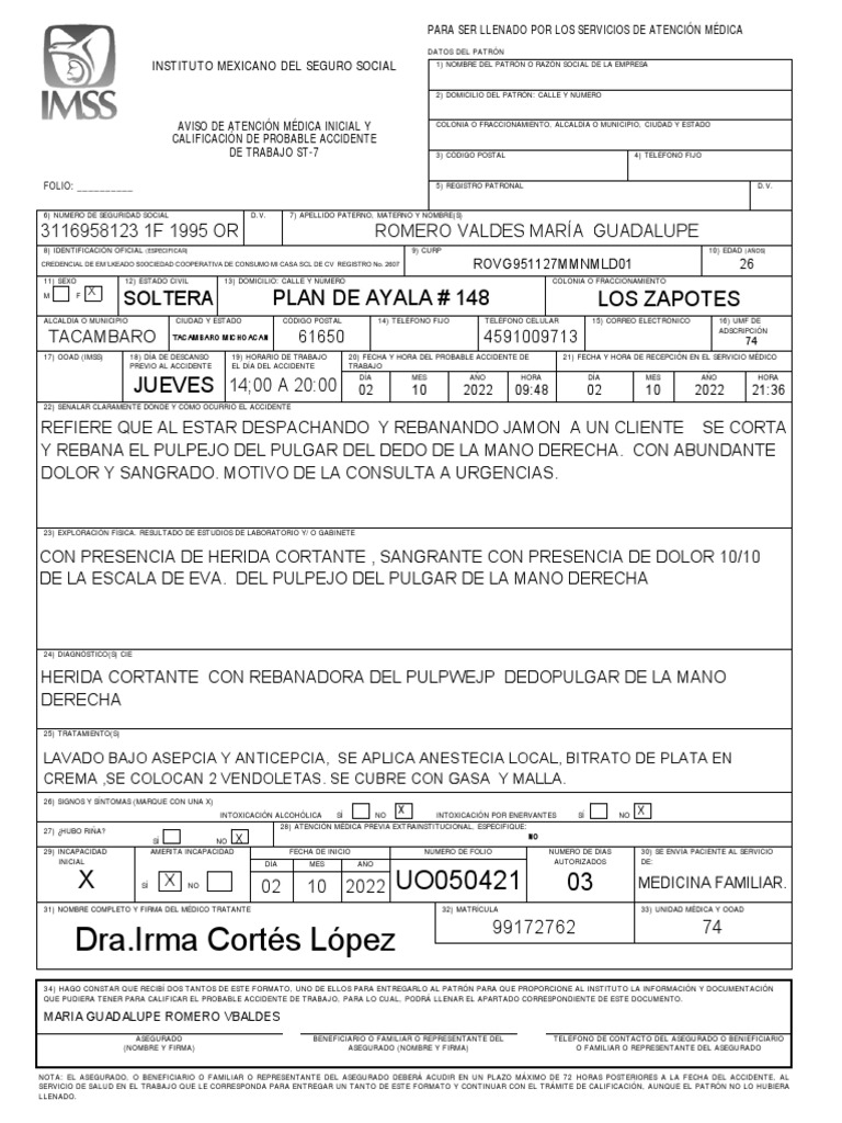 ST-7 - 2021 Editable | PDF | Ciencias de la Salud | Servicios públicos