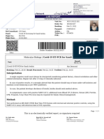 Molecular Biology - Covid-19 RT-PCR For Saudi Arabia: Order Number:1833221657