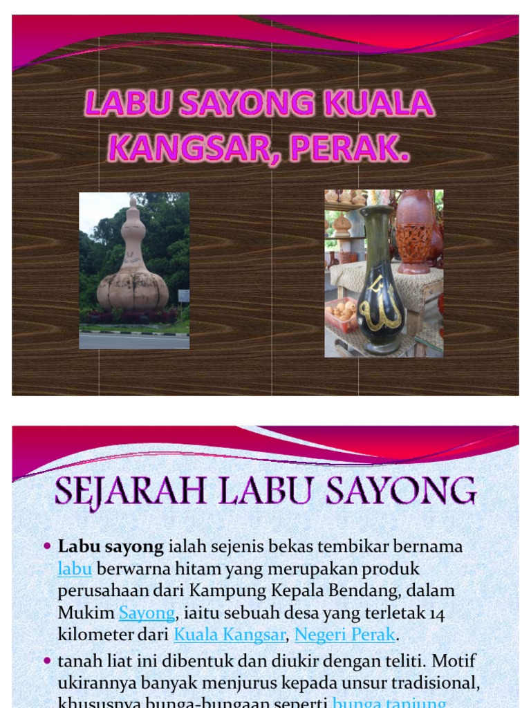 Sejarah dan Kegunaan Labu Sayong | PDF
