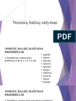 Nosinių Raidžių Rašyba