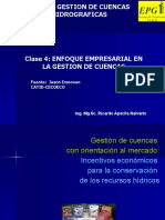 Clase 4 Enfoque Empresarial en La Gestión de Cuencas