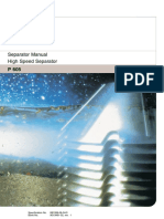 High Speed Separator Manual