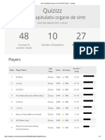 Test Recapitulativ Organe de Simt 7C 4 Mai - Print Players - Quizizz