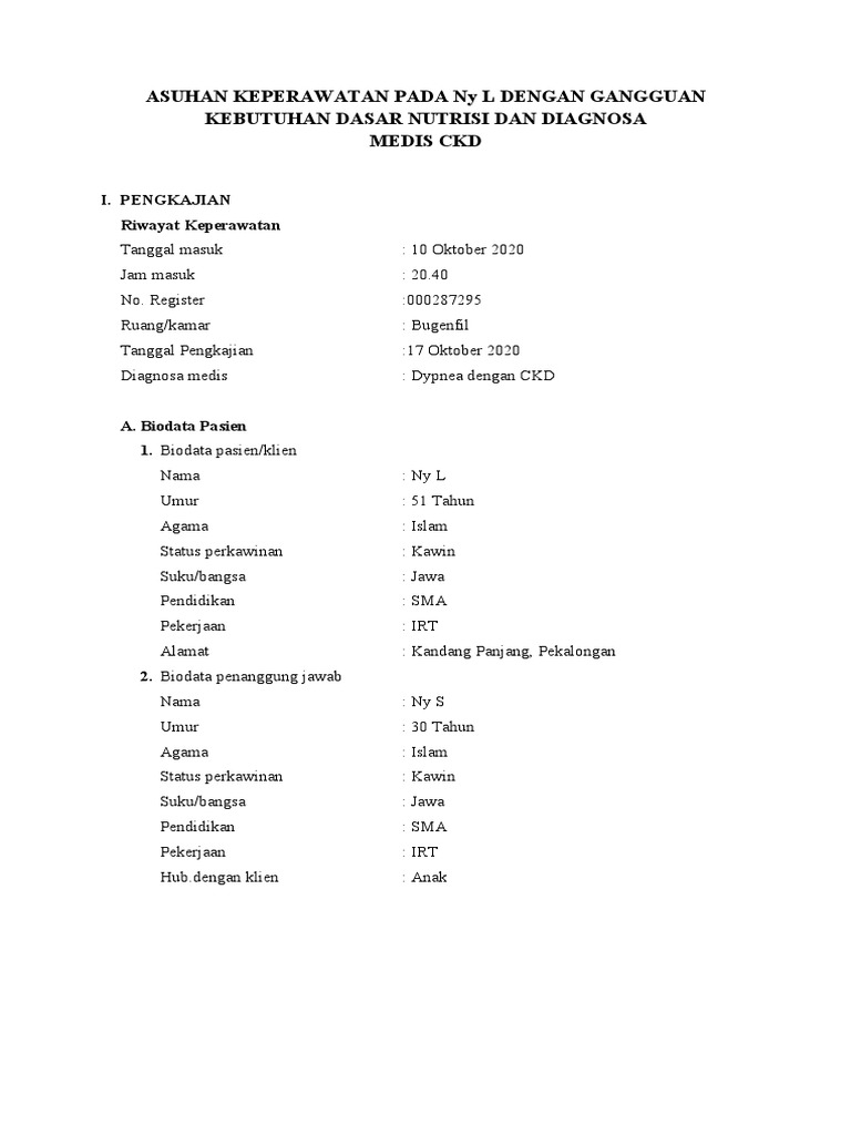 Format Askep Ckd Pdf