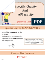 Gs and API Gravity