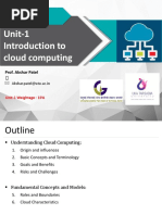 Unit-1 Introduction To Cloud Computing