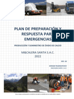 Plan de Respuesta A Emergencias 2022