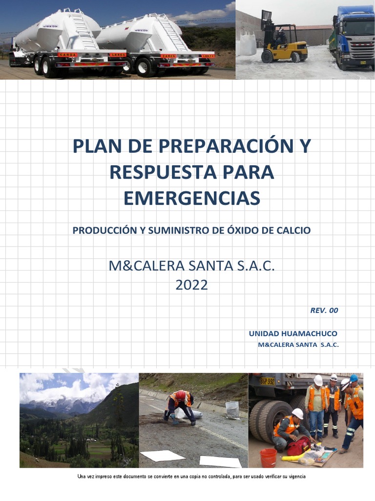 Plan de Respuesta A Emergencias 2022 | PDF | Neumático | Seguridad y ...