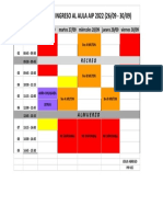 Horario de Aip 2022