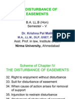 6[1].4 the Disturbance of Easements