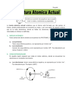 Ficha Estructura Atomica Actual para Quinto de Primaria